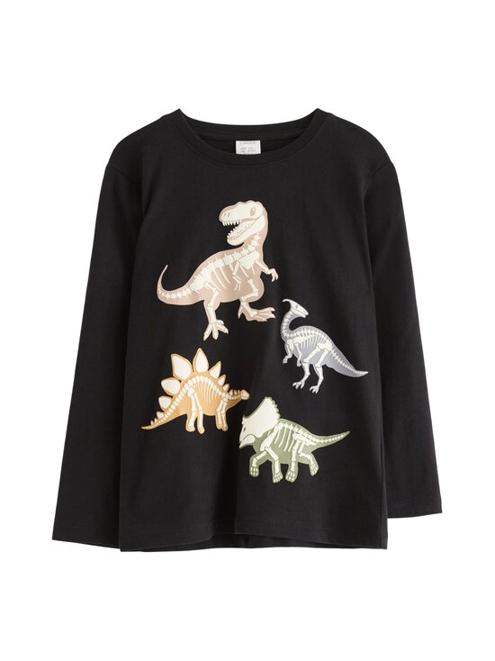 Lindex - Trikotaažsärk Dinosaur - 80 BLACK | Stockmann - photo 1
