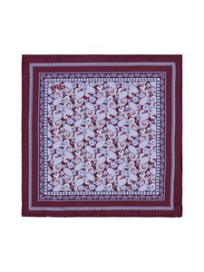 Eton - Paisley Twill -silkkitaskuliina - 58 DARK RED | Stockmann