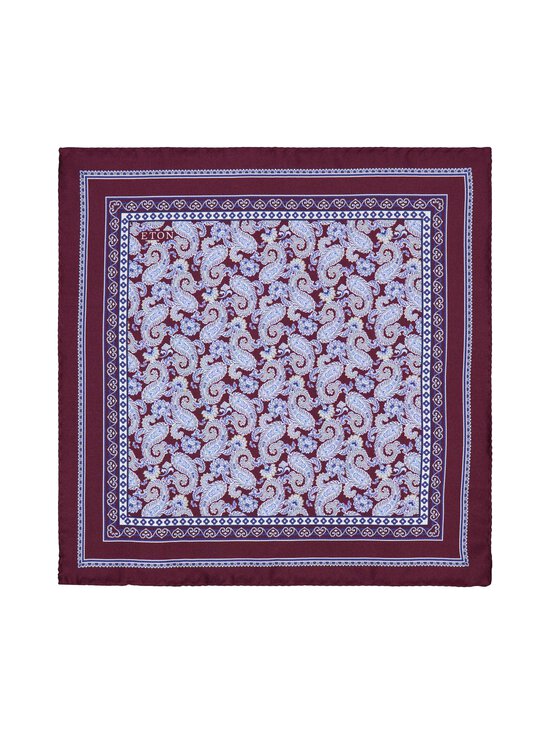 Eton - Paisley Twill -silkkitaskuliina - 58 DARK RED | Stockmann - photo 1
