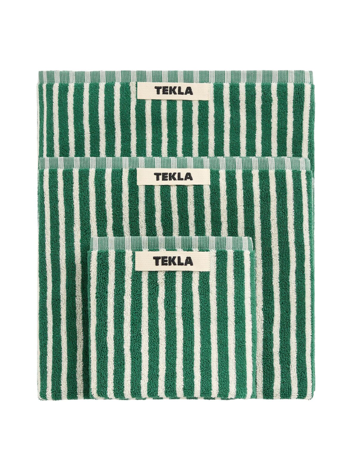 Terry-raidallinen pyyhe