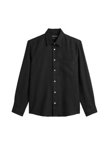 Marc O'Polo - Regular Fit Kent Collar -pellavakauluspaita - 990 BLACK | Stockmann