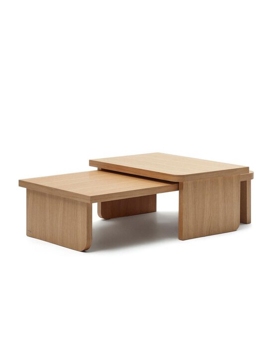 Kave Home - Oaq-sohvapöydät 2 kpl tammi - BEIGE | Stockmann - photo 1
