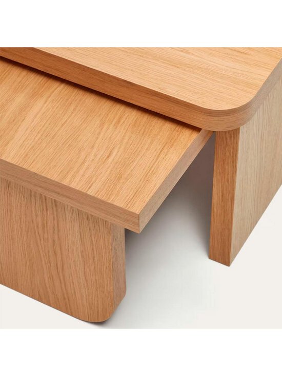 Kave Home - Oaq-sohvapöydät 2 kpl tammi - BEIGE | Stockmann - photo 5