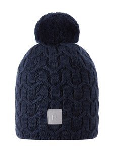 Reima - Nyksund cepure ar pušķi - 6980 NAVY | Stockmann
