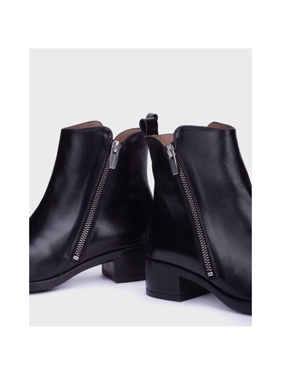 Wonders - Pointy Toe Zipper ādas puszābaki ar smailu purngalu un rāvējslēdzēju - OREGONLUX NEGRO | Stockmann - photo 4