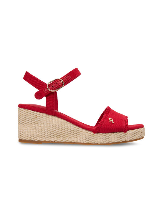 Tommy Hilfiger - Sandaalid Mid Wedge Espad Fringe - XLG PRIMARY RED | Stockmann - photo 1