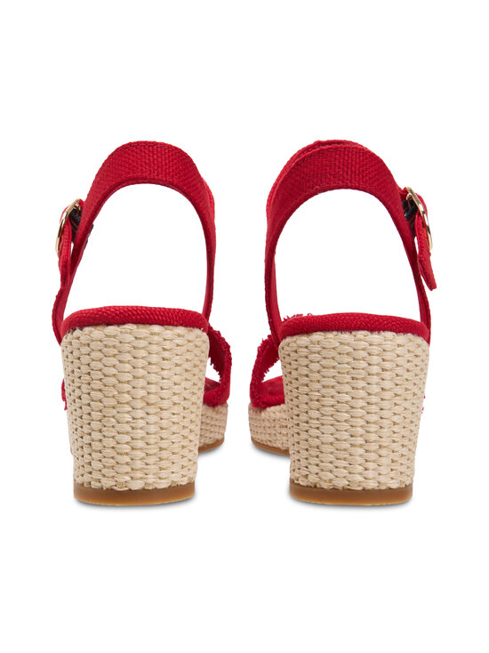 Tommy Hilfiger - Sandaalid Mid Wedge Espad Fringe - XLG PRIMARY RED | Stockmann - photo 3