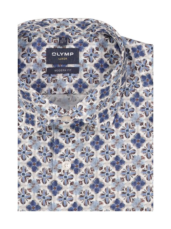 Olymp - Modern Fit Flower Print krekls ar apkakli - 11 BLEU | Stockmann - photo 2