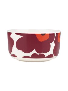 Marimekko - Oiva Unikko -kulho 5 dl - 133 WHITE, BURGUNDY, RED | Stockmann