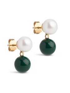 ENAMEL Copenhagen - Columba-korvakorut - PETROL GREEN | Stockmann