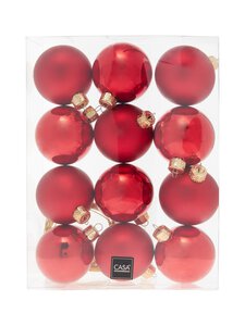 Casa Stockmann - Ziemassvētku eglītes rotājumi 5 cm, 12 gab. - RED Casa Stockmann - Ziemassvētku eglītes rotājumi 5 cm, 12 gab. - RED | Stockmann