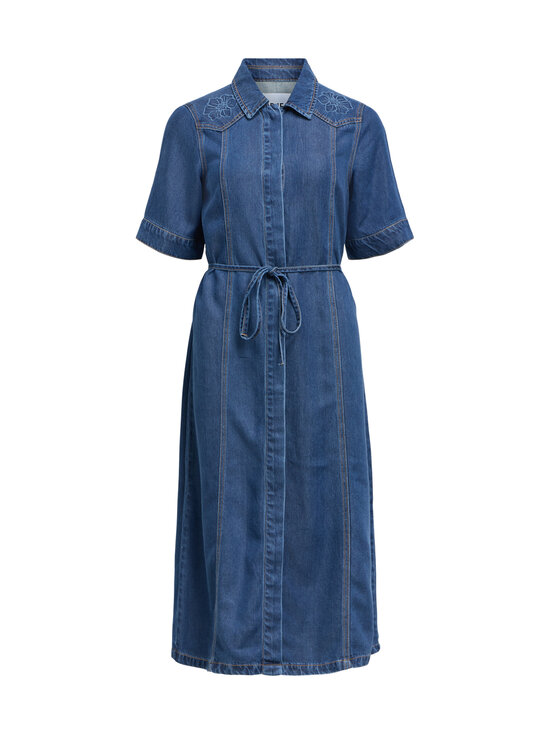 Object - ObjFrame Deco kleita - MEDIUM BLUE DENIM DETAIL:EMBROIDERED FLOWERS | Stockmann - photo 1