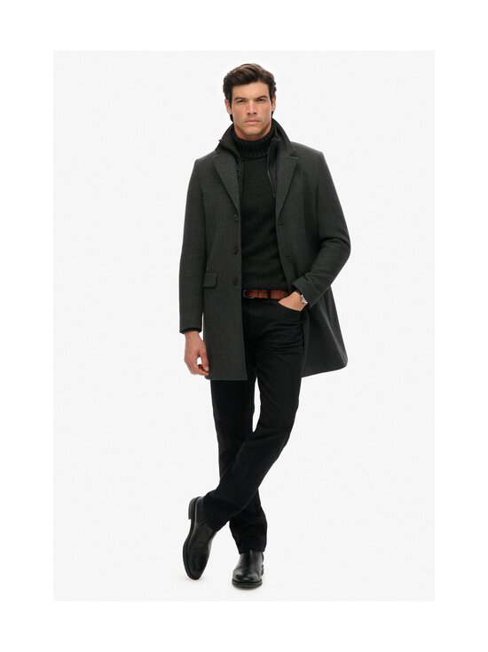 Superdry - Tailored 2 In 1 Town -villakangastakki - GAQ DARK GREY HERRINGBONE | Stockmann - photo 2