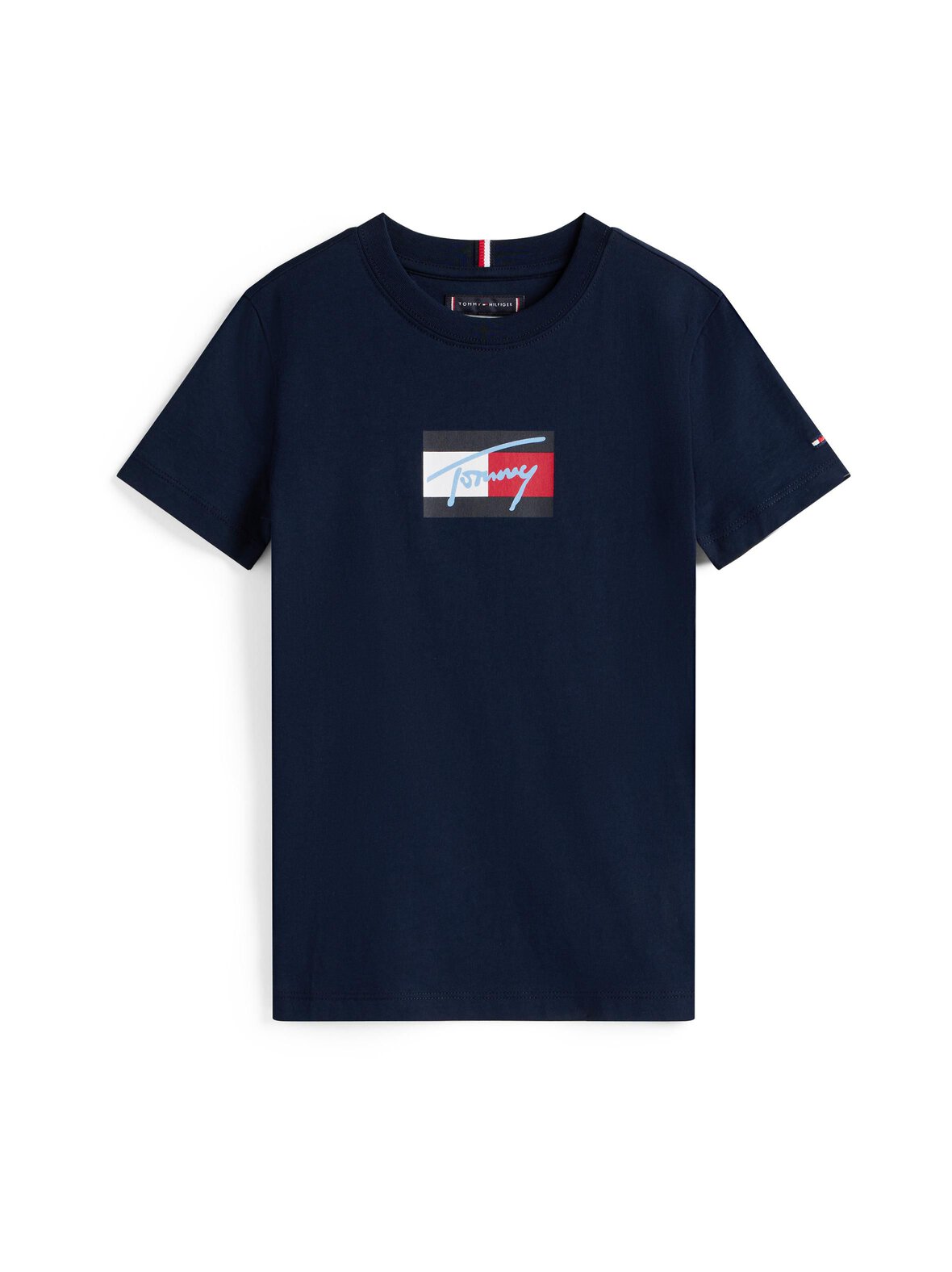 Tommy Script Flag t-paita