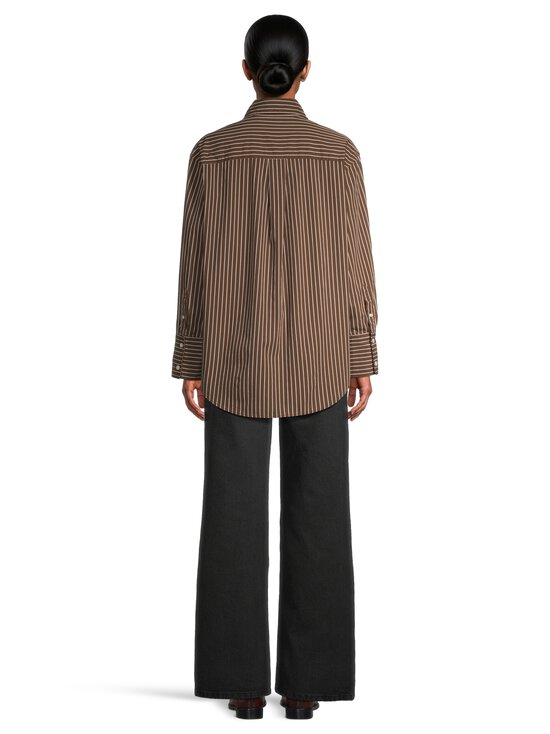 GAP - Poplin Big kreklblūze - BROWN STRIPE | Stockmann - photo 3