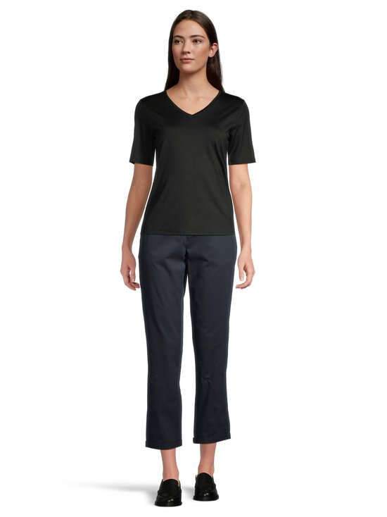 ESSENTIALS by Stockmann - Joanna V-neck t-paita - BLACK - photo 2 ESSENTIALS by Stockmann - Joanna V-neck t-paita - BLACK | Stockmann - photo 2
