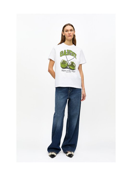 Ganni - Cherry t-paita - 151 BRIGHT WHITE - photo 2 Ganni - Cherry t-paita - 151 BRIGHT WHITE | Stockmann - photo 2