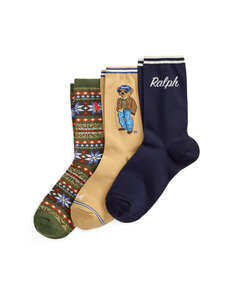 Polo Ralph Lauren - Sokid Crew, 3 paari - 001 TAN | Stockmann