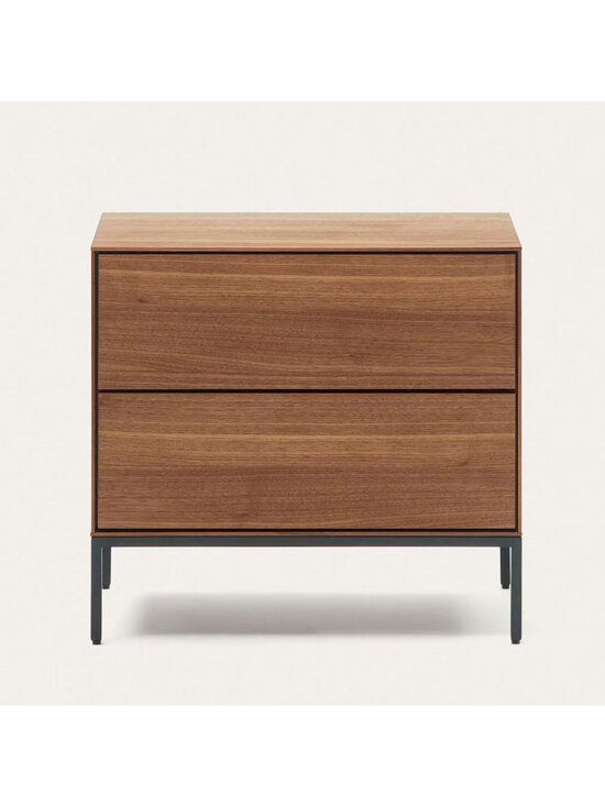 Kave Home - Vedrana-yöpöytä pähkinä/musta 60 x 55 cm - BEIGE | Stockmann - photo 2