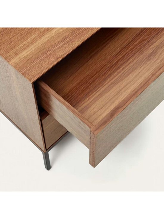Kave Home - Vedrana-yöpöytä pähkinä/musta 60 x 55 cm - BEIGE | Stockmann - photo 4