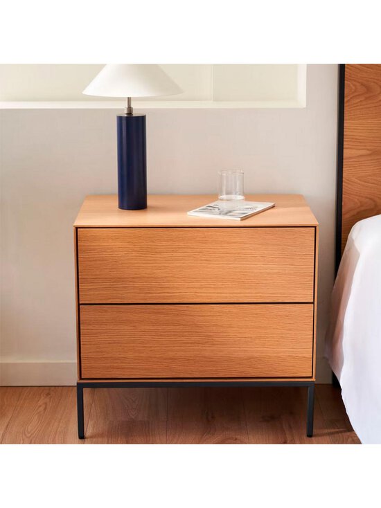 Kave Home - Vedrana-yöpöytä pähkinä/musta 60 x 55 cm - BEIGE | Stockmann - photo 5