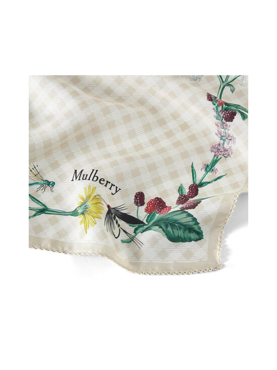 Mulberry - River Side Floral -silkkihuivi - H687 EGGSHELL | Stockmann - photo 2