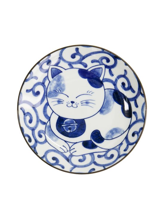 Tokyo Design Studio - Kawaii Neko - pyöreä lautanen - BLUE/WHITE | Stockmann - photo 1