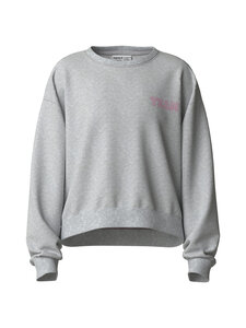 Name It - NkfVima Relaxed -collegepaita - LIGHT GREY MELANGE PRINT:TEAM | Stockmann
