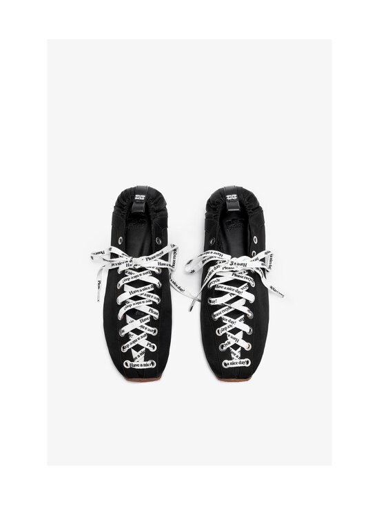 Ganni - Lace Up Sporty -ballerinat - 099 BLACK | Stockmann - photo 3