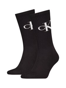 Calvin Klein - CKJ Monogram -sukat 2-pack - 001 BLACK Calvin Klein - CKJ Monogram -sukat 2-pack - 001 BLACK | Stockmann