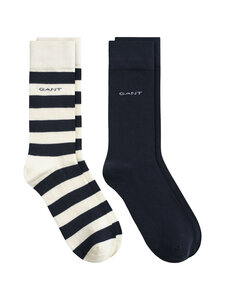 GANT - Barstripe and Solid -sukat 2-pack - 130 CREAM | Stockmann