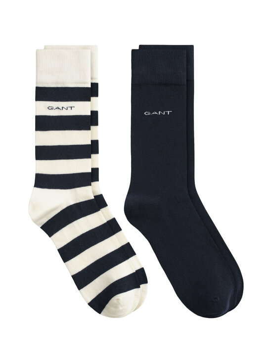 GANT - Barstripe and Solid -sukat 2-pack - 130 CREAM | Stockmann - photo 1