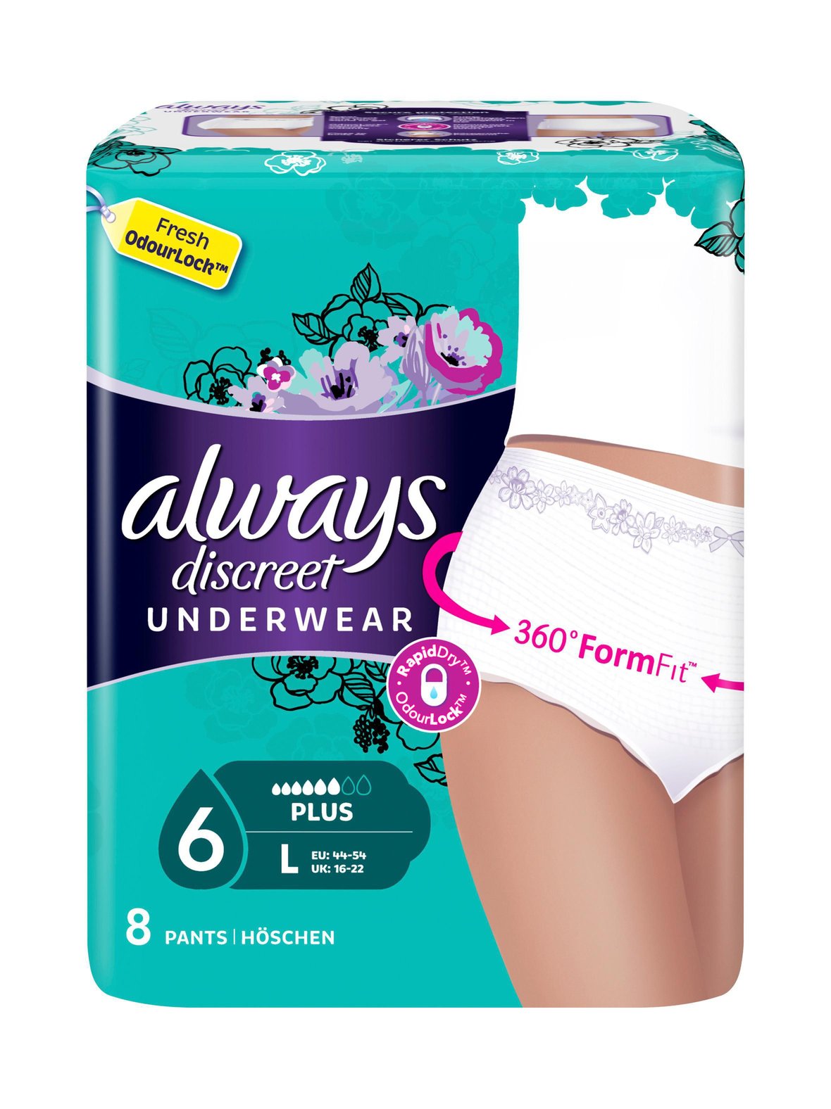Always Discreet Underwear Pants Plus M inkontinenssihousut M 