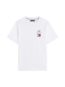 Tommy Hilfiger - TH x CF1 Logo t-paita - YBR WHITE | Stockmann