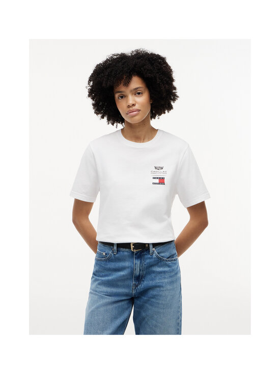 Tommy Hilfiger - TH x CF1 Logo t-paita - YBR WHITE | Stockmann - photo 4