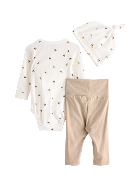 Lindex - Baby Starter Kit apģērbu komplekts 3 gab. - 4939 BEIGE | Stockmann - photo 2