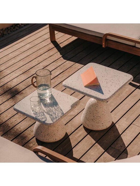 Kave Home - Saura-sohvapöytä valkoinen terrazzo 48 x 48 cm - WHITE | Stockmann - photo 4