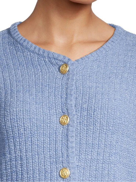 NOOM - Jasmin Cropped Structure -neuletakki - LT.BLUE MEL ML007 C85S15 | Stockmann - photo 4