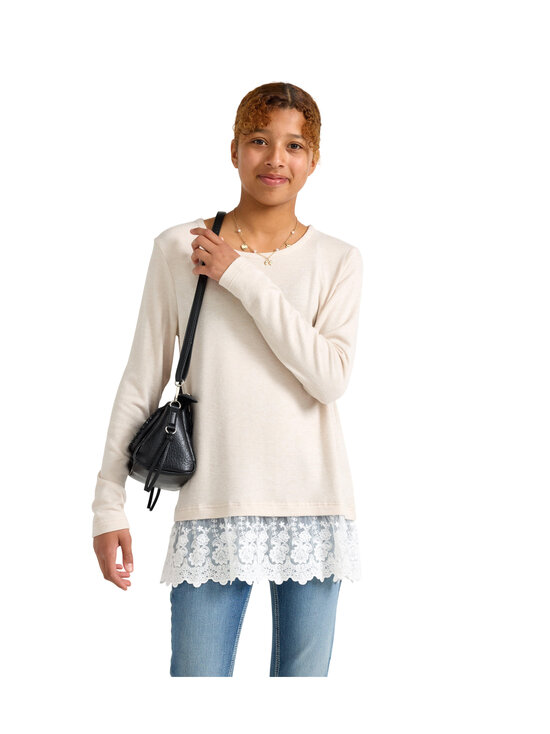 Lindex - Trikoosärk Pitsäär - 9805 BEIGE | Stockmann - photo 3