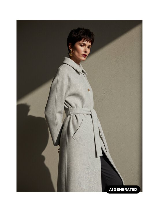 R-Collection - Selina-villakangastakki - LIGHT GREY MELANGE | Stockmann - photo 6