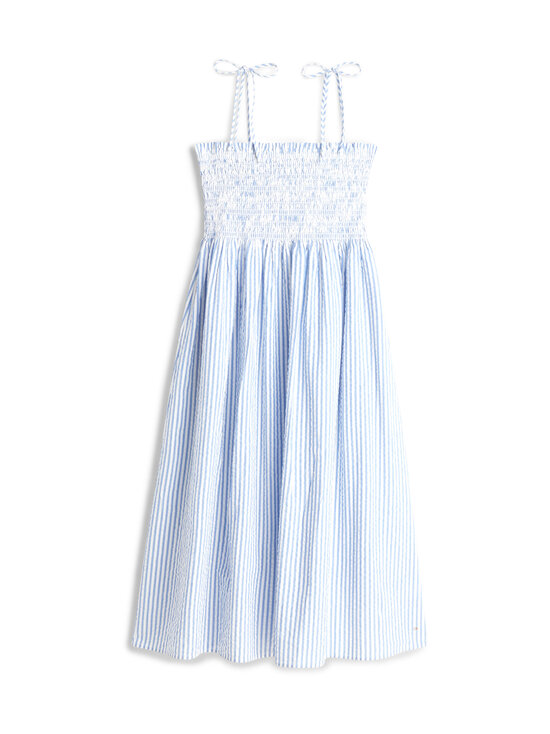 Tommy Hilfiger - Kleit Swimshop Seersucker Smocked - 0X9 THIN BANKER STP BLUE SPELL/WHITE | Stockmann - photo 1