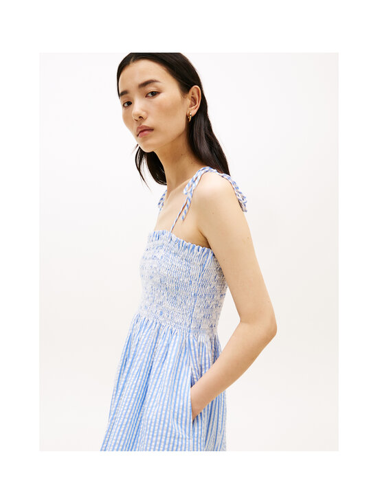 Tommy Hilfiger - Kleit Swimshop Seersucker Smocked - 0X9 THIN BANKER STP BLUE SPELL/WHITE | Stockmann - photo 2