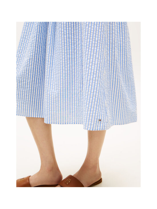 Tommy Hilfiger - Kleit Swimshop Seersucker Smocked - 0X9 THIN BANKER STP BLUE SPELL/WHITE | Stockmann - photo 4