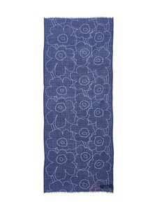 Marimekko - Fiore Piirto Unikko -villahuivi - 550 DARK BLUE, LIGHT BLUE | Stockmann