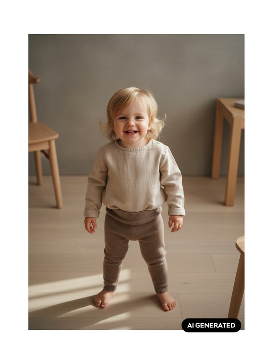 Lindex - Meriinovillased retuusid Fine Knit Merino - 245 BROWN | Stockmann - photo 4