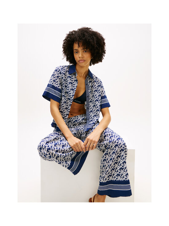 Tommy Hilfiger - Swimshop Silk Voile krekls - 0YF TH SCRIPT PREPPY NAVY | Stockmann - photo 4