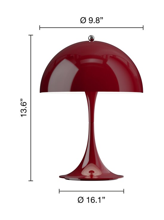 Louis Poulsen - Panthella 250 Portable Opaque -kannettava pöytävalaisin - OPAQUE BURGUNDY - photo 3 Louis Poulsen - Panthella 250 Portable Opaque -kannettava pöytävalaisin - OPAQUE BURGUNDY | Stockmann - photo 3