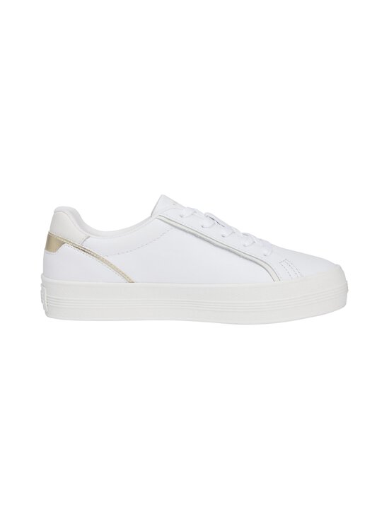 Tommy Hilfiger - Essential Vulc ādas sporta apavi - 0HT WHITE/GOLD - photo 1 Tommy Hilfiger - Essential Vulc ādas sporta apavi - 0HT WHITE/GOLD | Stockmann - photo 1