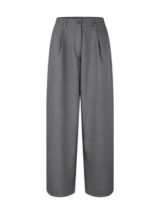 Samsoe Samsoe - Sahaper Pleat bikses - CLR000391 DARK GREY MEL. | Stockmann