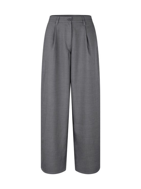 Samsoe Samsoe - Sahaper Pleat bikses - CLR000391 DARK GREY MEL. | Stockmann - photo 1